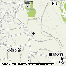 愛知県豊橋市伊古部町枇杷ケ谷周辺の地図