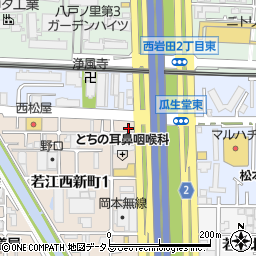 株式会社小阪楽器店　八戸ノ里支店周辺の地図