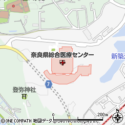 奈良県総合医療センター周辺の地図