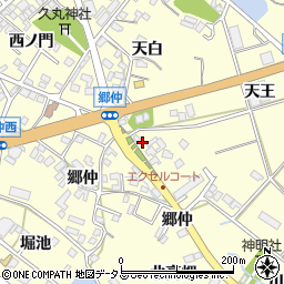 愛知県田原市神戸町郷仲161周辺の地図