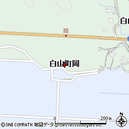 三重県津市白山町岡周辺の地図