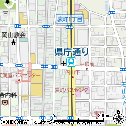 株式会社ジェイティービー　ＪＴＢ　岡山支店海外団体旅行周辺の地図