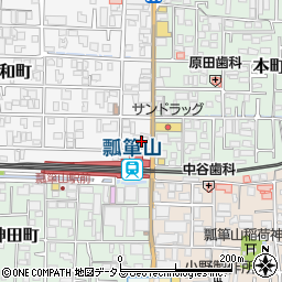 三菱ＵＦＪ銀行枚岡支店周辺の地図