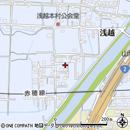 岡山県岡山市東区浅越256周辺の地図