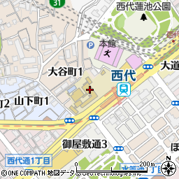 神戸市立蓮池小学校周辺の地図