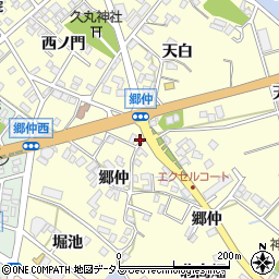 愛知県田原市神戸町郷仲133-33周辺の地図