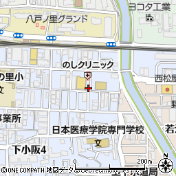 大阪府東大阪市下小阪5丁目12-11周辺の地図