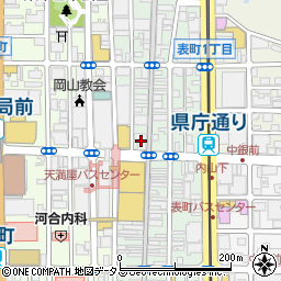 岡山電波株式会社周辺の地図