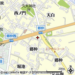 愛知県田原市神戸町郷仲133周辺の地図