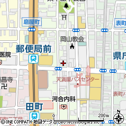 百十四銀行岡山駅西口支店周辺の地図