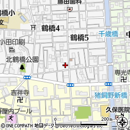 在日本大韓民国民団生野西支部周辺の地図