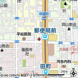 岡山県印刷工業組合周辺の地図