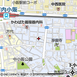 大阪府東大阪市下小阪1丁目9-18周辺の地図