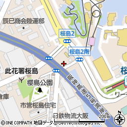 ヤマザキＹショップ桜島青石店周辺の地図