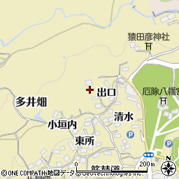 兵庫県神戸市須磨区多井畑岡ノ辻周辺の地図