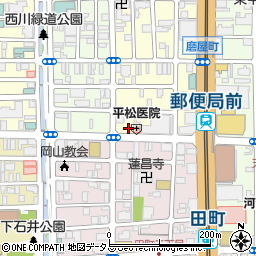 岡山県岡山市北区磨屋町9-24周辺の地図