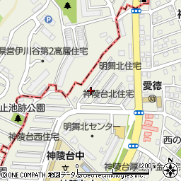 神陵台北住宅６８号棟周辺の地図