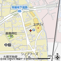 岡山県総社市中原399周辺の地図
