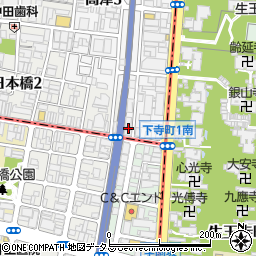 大阪府大阪市中央区高津3丁目16-11周辺の地図