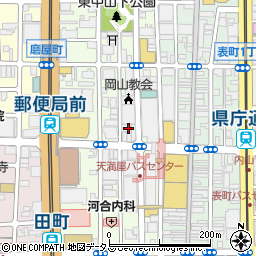 岡山東宝周辺の地図