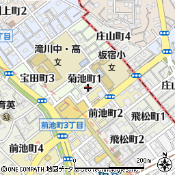 神戸菊池郵便局周辺の地図