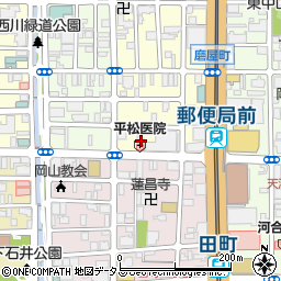 岡山県岡山市北区磨屋町9-5周辺の地図