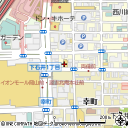 温野菜 岡山駅前店周辺の地図