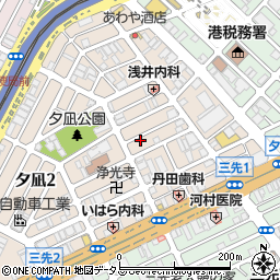 水道レスキュー大阪市港区夕凪営業所周辺の地図