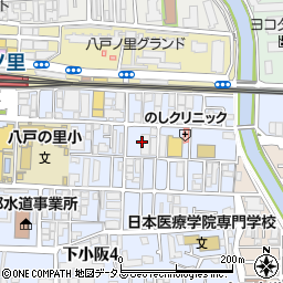 大阪府東大阪市下小阪5丁目9周辺の地図