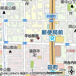 農林中央金庫　岡山支店総務班周辺の地図