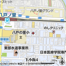 大阪府東大阪市下小阪5丁目6周辺の地図