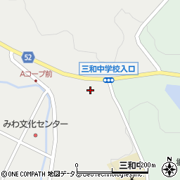 広島県三次市三和町上板木614周辺の地図