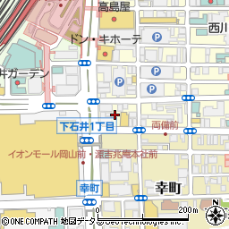 岡山県岡山市北区錦町6周辺の地図