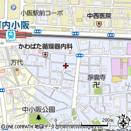 大阪府東大阪市下小阪1丁目8-16周辺の地図