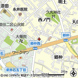 愛知県田原市神戸町郷仲9周辺の地図