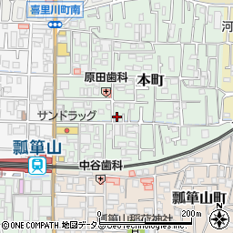 大阪府東大阪市本町9-18周辺の地図