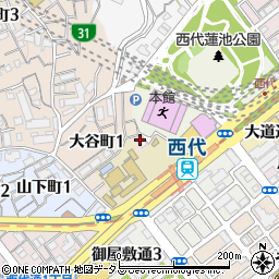 日本キリスト教会神戸湊西教会周辺の地図