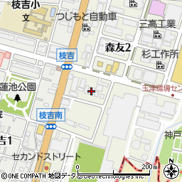 小田安全硝子株式会社神戸西営業所周辺の地図