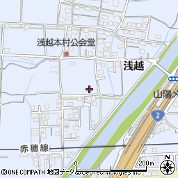岡山県岡山市東区浅越232周辺の地図