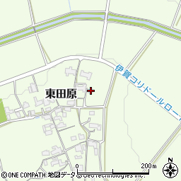 三重県名張市東田原1523周辺の地図