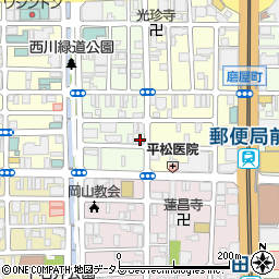 岡山県岡山市北区平和町7-16周辺の地図