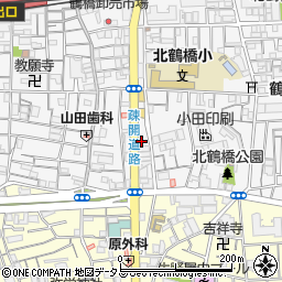 鶴橋やなちゃん 本店周辺の地図