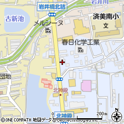 錬金堂　奈良神殿店周辺の地図