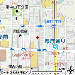 中之町名店会館周辺の地図