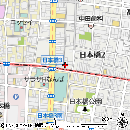 大阪府大阪市中央区日本橋2丁目10-11周辺の地図