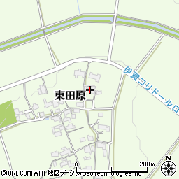 三重県名張市東田原1508周辺の地図