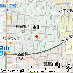 大阪府東大阪市本町9-11周辺の地図