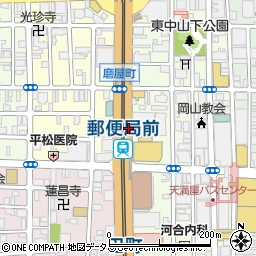 NTT岡山前周辺の地図