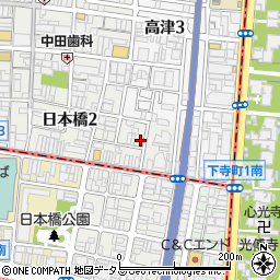 大阪府大阪市中央区日本橋2丁目19-4周辺の地図