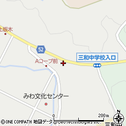 広島県三次市三和町上板木605周辺の地図
